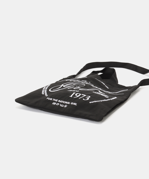 OUTDOOR PRODUCTS(アウトドアプロダクツ)の「OUTDOOR PRODUCTS / アウトドアプロダクツ ナイロンロゴトートBAG(トートバッグ・レディース・チョコ/ブラック/グリーン/ブラウン・FREE)」の6枚目の写真