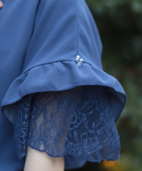 axes femme(アクシーズファム)の「NC付カットジョーゼットPO(Tシャツ/カットソー・レディース・ホワイト/ピンク/オレンジ/ブルー・FREE)」の9枚目の写真