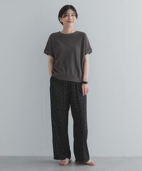 URBAN RESEARCH DOORS(アーバンリサーチドアーズ)の「タックフライスフレンチTシャツ(Tシャツ/カットソー・レディース・ネイビー/ナチュラル/レッド系その他/ブルー/チャコールグレー/オレンジ系その他・FREE)」の13枚目の写真