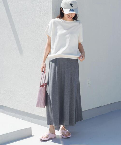 URBAN RESEARCH DOORS(アーバンリサーチドアーズ)の「タックフライスフレンチTシャツ(Tシャツ/カットソー・レディース・ネイビー/ナチュラル/レッド系その他/ブルー/チャコールグレー/オレンジ系その他・FREE)」の21枚目の写真
