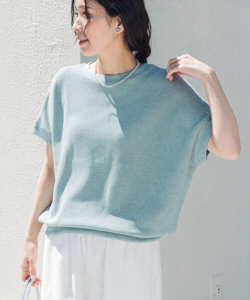 URBAN RESEARCH DOORS(アーバンリサーチドアーズ)の「タックフライスフレンチTシャツ(Tシャツ/カットソー・レディース・ネイビー/ナチュラル/レッド系その他/ブルー/チャコールグレー/オレンジ系その他・FREE)」の18枚目の写真