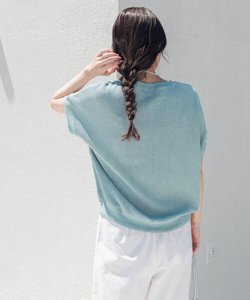 URBAN RESEARCH DOORS(アーバンリサーチドアーズ)の「タックフライスフレンチTシャツ(Tシャツ/カットソー・レディース・ネイビー/ナチュラル/レッド系その他/ブルー/チャコールグレー/オレンジ系その他・FREE)」の19枚目の写真