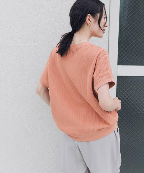 URBAN RESEARCH DOORS(アーバンリサーチドアーズ)の「タックフライスフレンチTシャツ(Tシャツ/カットソー・レディース・ネイビー/ナチュラル/レッド系その他/ブルー・FREE)」の11枚目の写真