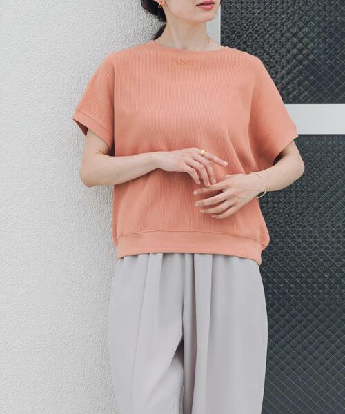 URBAN RESEARCH DOORS(アーバンリサーチドアーズ)の「タックフライスフレンチTシャツ(Tシャツ/カットソー・レディース・ネイビー/ナチュラル/レッド系その他/ブルー・FREE)」の12枚目の写真
