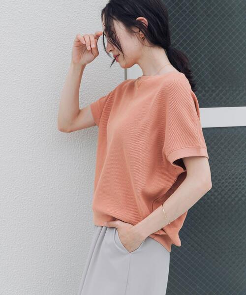 URBAN RESEARCH DOORS(アーバンリサーチドアーズ)の「タックフライスフレンチTシャツ(Tシャツ/カットソー・レディース・ネイビー/ナチュラル/レッド系その他/ブルー・FREE)」の13枚目の写真