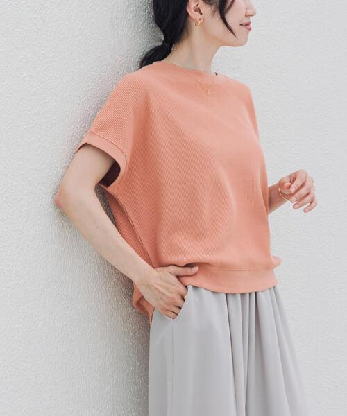 URBAN RESEARCH DOORS(アーバンリサーチドアーズ)の「タックフライスフレンチTシャツ(Tシャツ/カットソー・レディース・ネイビー/ナチュラル/レッド系その他/ブルー・FREE)」の15枚目の写真
