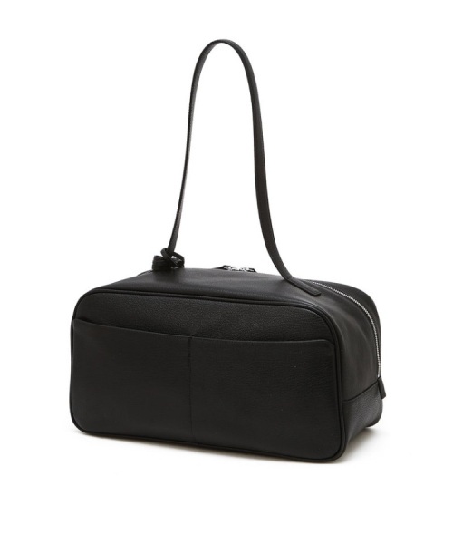 athe（アテ）の「[FIDELE] ブラックレザーフィデルショルダーバッグ M AABA6F270BK（ショルダーバッグ・レディース・ブラック・FREE）」の3枚目の写真