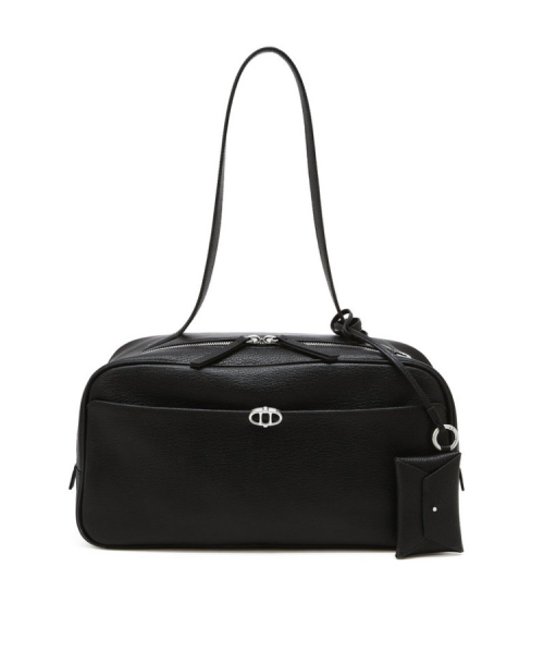 athe（アテ）の「[FIDELE] ブラックレザーフィデルショルダーバッグ M AABA6F270BK（ショルダーバッグ・レディース・ブラック・FREE）」の4枚目の写真