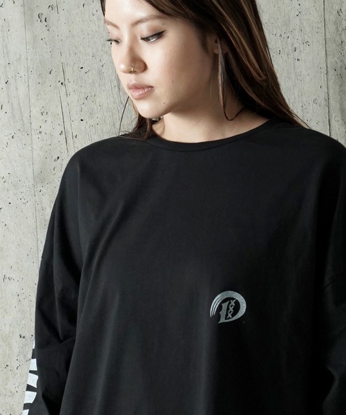 DEVILOCK(デビロック)の「DEVILOCK SLEEVE LOGO BIG TEE(Tシャツ/カットソー・メンズ・ブラック/ホワイト・FREE)」の6枚目の写真