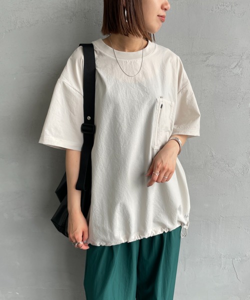 NANGA（ナンガ）の「[NANGA/ナンガ] DotAir COMFY ショートスリーブ ポケットTシャツ（Tシャツ/カットソー・レディース・ブラック/グリーン/ベージュ・L/XL/M）」の20枚目の写真