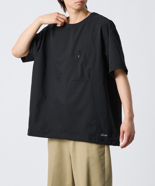 NANGA（ナンガ）の「[NANGA/ナンガ] DotAir COMFY ショートスリーブ ポケットTシャツ（Tシャツ/カットソー・レディース・ブラック/グリーン/ベージュ・L/XL/M）」の9枚目の写真