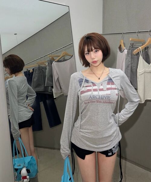 GILAARCHIVE(ギラアーカイブ)の「GLASSES GIRL STRING SHORT_BLACK(その他パンツ・レディース・その他・FREE)」の8枚目の写真