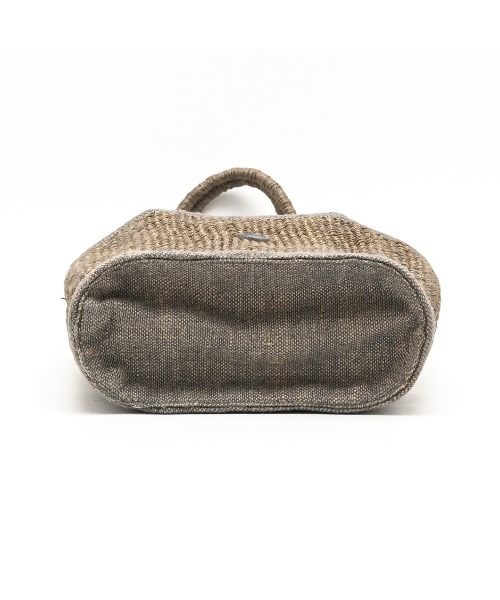CLEDRAN(クレドラン)の「【ヤシの繊維×ジュート】CL3919 HAND&WORK MIX YARN WIDE TOTE(かごバッグ・レディース・ナチュラル/グレー・FREE)」の6枚目の写真
