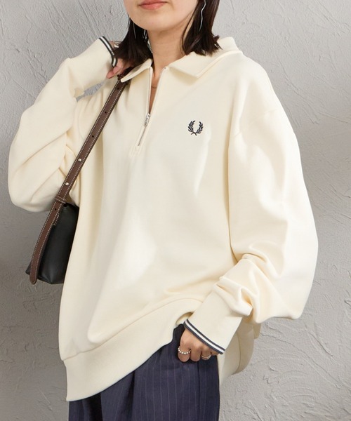 【WEB限定】半拉鍊 POLO領大學T