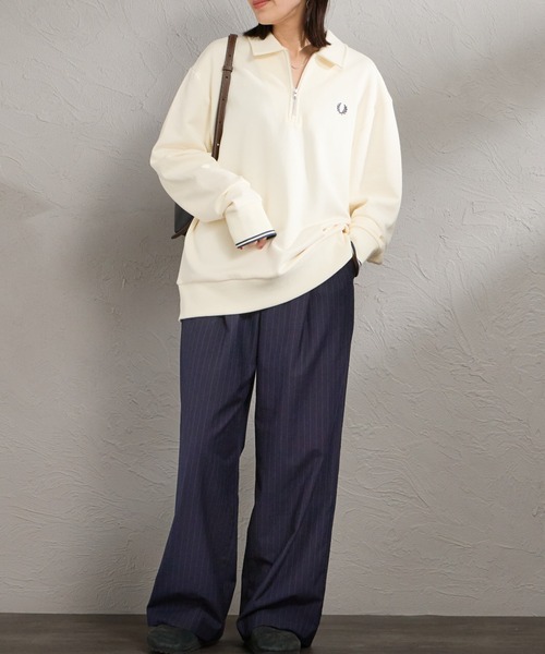 【WEB限定】半拉鍊 POLO領大學T