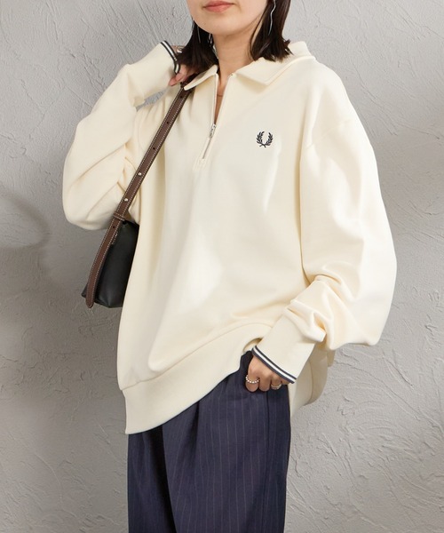 【WEB限定】半拉鍊 POLO領大學T