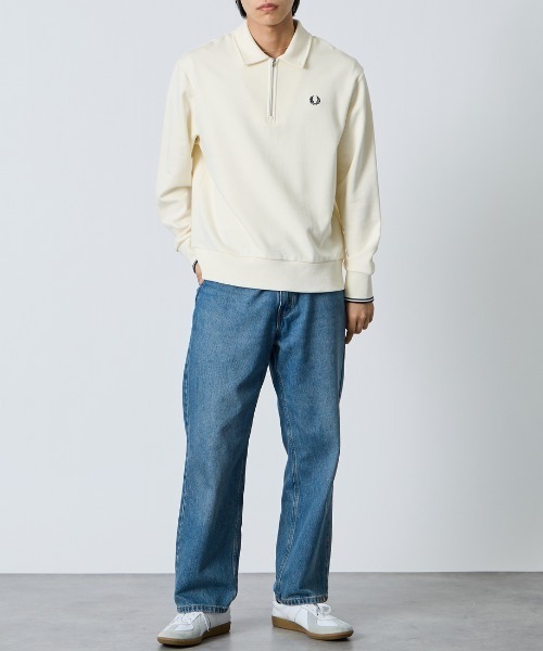 【WEB限定】半拉鍊 POLO領大學T