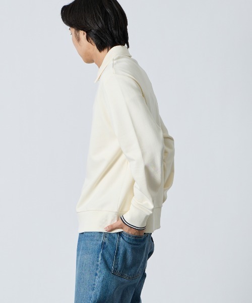 FRED PERRY（フレッドペリー）の「【WEB限定】[FRED PERRY/フレッドペリー] ハーフジップ ポロカラースウェット（スウェット・レディース・ネイビー/アイボリー・M/S/L）」の21枚目の写真