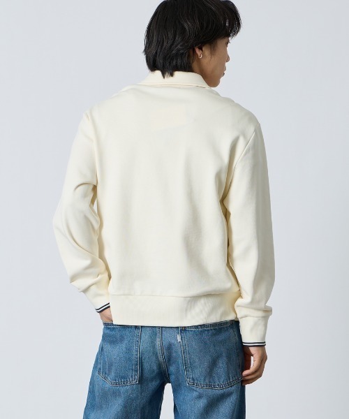 FRED PERRY（フレッドペリー）の「【WEB限定】[FRED PERRY/フレッドペリー] ハーフジップ ポロカラースウェット（スウェット・レディース・ネイビー/アイボリー・M/S/L）」の20枚目の写真