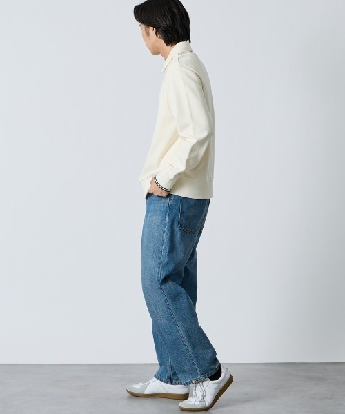 FRED PERRY（フレッドペリー）の「【WEB限定】[FRED PERRY/フレッドペリー] ハーフジップ ポロカラースウェット（スウェット・レディース・ネイビー/アイボリー・M/S/L）」の18枚目の写真