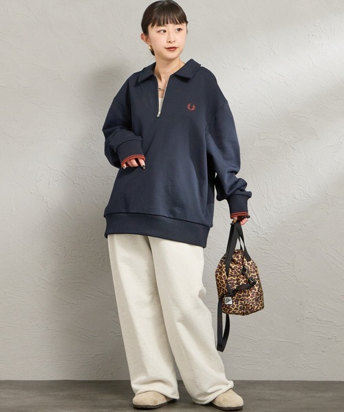 【WEB限定】半拉鍊 POLO領大學T
