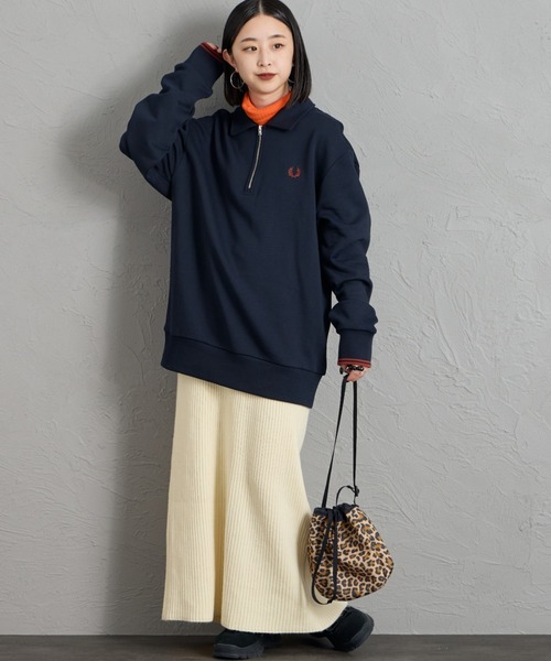 【WEB限定】半拉鍊 POLO領大學T
