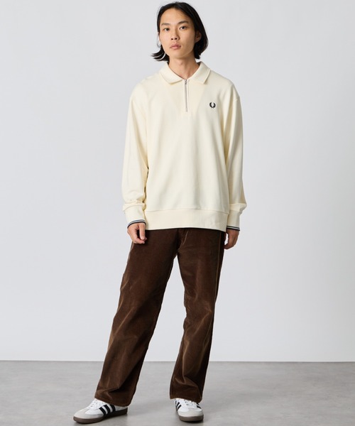 【WEB限定】半拉鍊 POLO領大學T