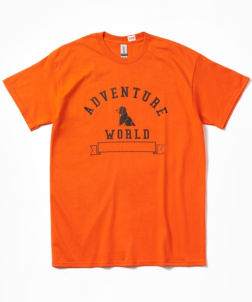 YOUNG&OLSEN The DRYGOODS STORE（ヤングアンドオルセン）の「【YOUNG&OLSEN The DRYGOODS STORE】YOUNG&OLSEN The DRYGOODS STORE プリントTシャツ（Tシャツ/カットソー・レディース・オレンジ/ブラック/オリーブ・W/ML）」の3枚目の写真