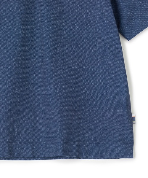 UNION STATION(ユニオンステーション)の「ドットメッシュプリントモックネックTシャツ<ストレッチ・軽量・ハンドウォッシャブル・通気性>(Tシャツ/カットソー・メンズ・ネイビー/ブラック/ライトグレー・LL/L/M)」の12枚目の写真
