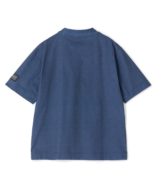 UNION STATION(ユニオンステーション)の「ドットメッシュプリントモックネックTシャツ<ストレッチ・軽量・ハンドウォッシャブル・通気性>(Tシャツ/カットソー・メンズ・ネイビー/ブラック/ライトグレー・LL/L/M)」の16枚目の写真