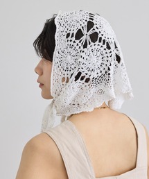 SALON adam et rope' | 【WEB限定】クロシェバブーシュカ(バンダナ/スカーフ)