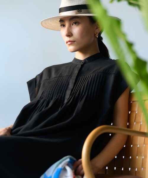 23区(ニジュウサンク)の「ウォッシュドシアーボイル ピンタック ワンピース(ワンピース・レディース・こしょう色系/ローズ系/ブラック系/ダルブルー系/ダークブラウン系・38)」の12枚目の写真