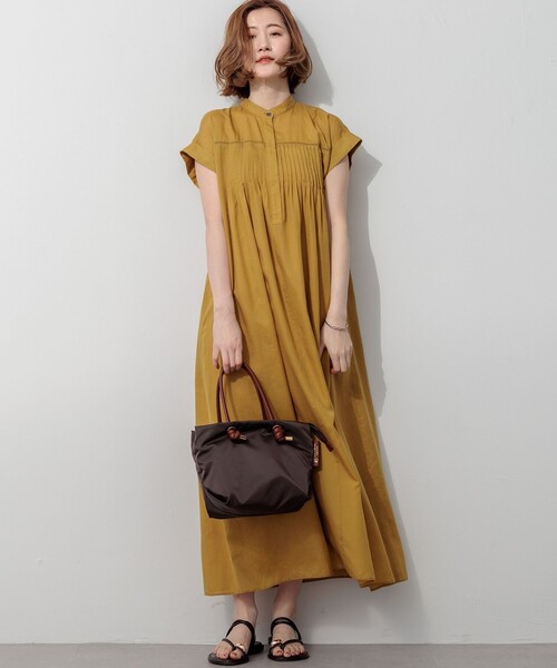 23区(ニジュウサンク)の「ウォッシュドシアーボイル ピンタック ワンピース(ワンピース・レディース・こしょう色系/ローズ系/ブラック系/ダルブルー系/ダークブラウン系・38)」の21枚目の写真