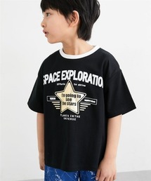 QUNTSTYLE | 【接触冷感】箔プリント半袖Tシャツ　<綿100%>(Tシャツ/カットソー)