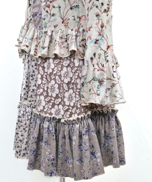 rurumu:（ルルムウ）の「rurumu:/ルルムウ/velour lace up mini dress（ワンピース・レディース・ブラウン/アイボリー/ブルー系その他・F）」の15枚目の写真