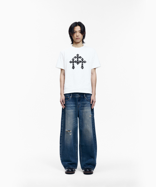 AAKAM(アーカム)の「Double Layer Denim Pants (Blue)(デニムパンツ・レディース・その他・1/2)」の13枚目の写真