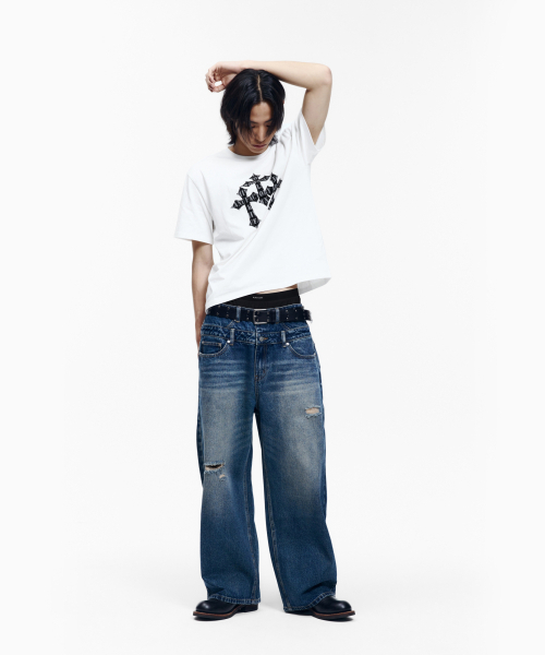AAKAM(アーカム)の「Double Layer Denim Pants (Blue)(デニムパンツ・レディース・その他・1/2)」の16枚目の写真