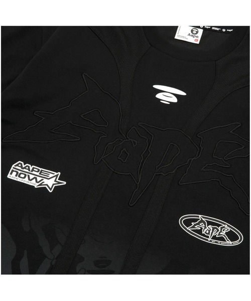 AAPE BY A BATHING APE（エーエイプバイアベイシングエイプ）の「AAPE FANCY MAIN TEE（Tシャツ/カットソー・メンズ・ブラック/アイボリー・LARGE/MEDIUM/SMALL/X-LARGE）」の9枚目の写真