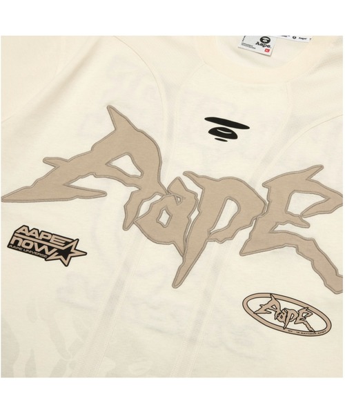 AAPE BY A BATHING APE（エーエイプバイアベイシングエイプ）の「AAPE FANCY MAIN TEE（Tシャツ/カットソー・メンズ・ブラック/アイボリー・LARGE/MEDIUM/SMALL/X-LARGE）」の13枚目の写真