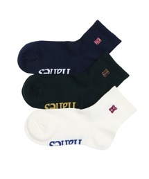 HANES(ヘインズ)の「Hanes/ヘインズ ショートレングスソックス 3P(ノンパイル アソート)(ソックス/靴下)」