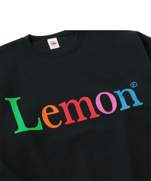byeA.(バイエー)の「bye A./バイエー/NOT APPLE SWEAT LEMON(スウェット・メンズ・ブラック・L)」の2枚目の写真