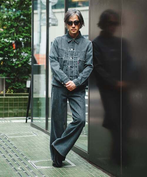Levi's(リーバイス)の「Levi’s(リーバイス) 別注 2nd Type トラッカー ジャケット ASH BLACK(デニムジャケット・メンズ・チャコールグレー・XX-LARGE/X-LARGE/LARGE/MEDIUM/SMALL/X-SMALL)」の6枚目の写真