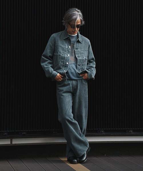 Levi's(リーバイス)の「Levi’s(リーバイス) 別注 2nd Type トラッカー ジャケット ASH BLACK(デニムジャケット・メンズ・チャコールグレー・XX-LARGE/X-LARGE/LARGE/MEDIUM/SMALL/X-SMALL)」の10枚目の写真