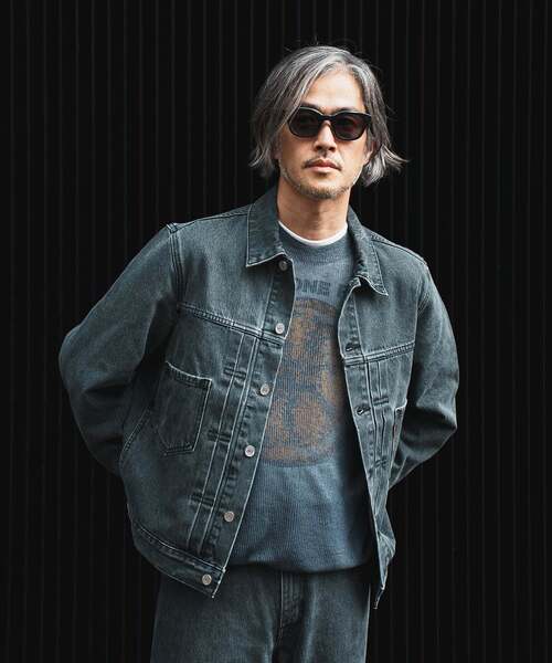 Levi's(リーバイス)の「Levi’s(リーバイス) 別注 2nd Type トラッカー ジャケット ASH BLACK(デニムジャケット・メンズ・チャコールグレー・XX-LARGE/X-LARGE/LARGE/MEDIUM/SMALL/X-SMALL)」の11枚目の写真
