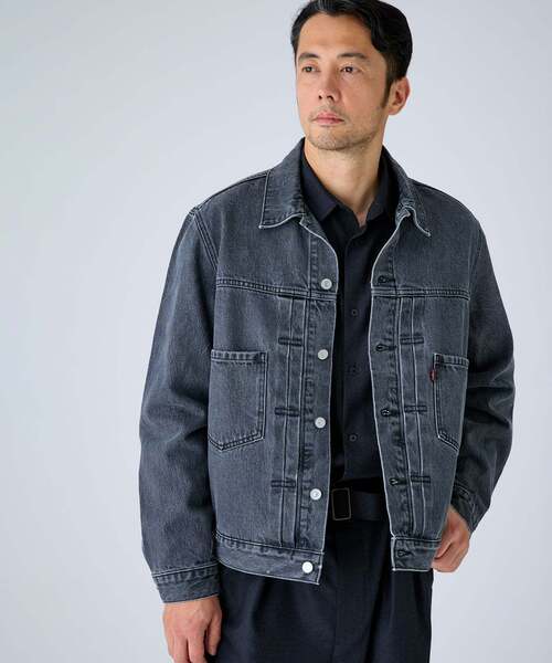 Levi's(リーバイス)の「Levi’s(リーバイス) 別注 2nd Type トラッカー ジャケット ASH BLACK(デニムジャケット・メンズ・チャコールグレー・XX-LARGE/X-LARGE/LARGE/MEDIUM/SMALL/X-SMALL)」の16枚目の写真