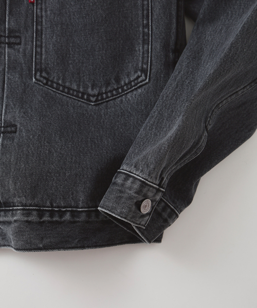 Levi's(リーバイス)の「Levi’s(リーバイス) 別注 2nd Type トラッカー ジャケット(デニムジャケット・メンズ・チャコールグレー・XX-LARGE/X-LARGE/LARGE/MEDIUM/SMALL/X-SMALL)」の11枚目の写真