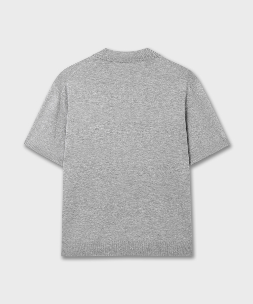 PLAC(プラック)の「ボタンカラー半袖ニット2色(ニット/セーター・メンズ・グレー/ブラック・X-LARGE/LARGE/MEDIUM)」の9枚目の写真