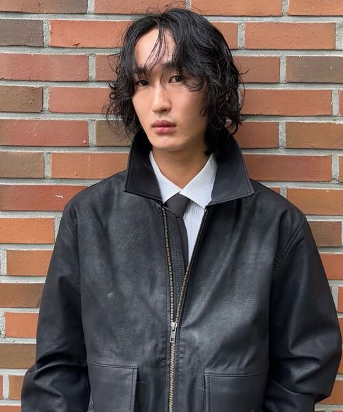 LEFTSEOUL（レフトソウル）の「[男女共用] シンセティックレザー フライトジャケット [ブラック]（ライダースジャケット・レディース・その他・LARGE/X-LARGE/MEDIUM）」の9枚目の写真