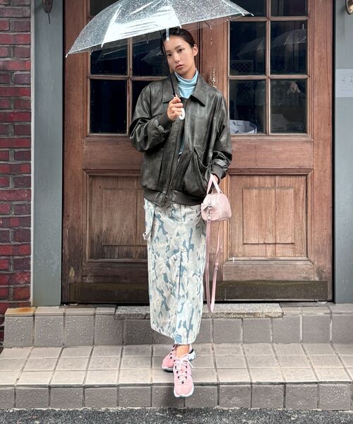 LEFTSEOUL（レフトソウル）の「[男女共用] シンセティックレザー フライトジャケット [ブラック]（ライダースジャケット・レディース・その他・LARGE/X-LARGE/MEDIUM）」の15枚目の写真