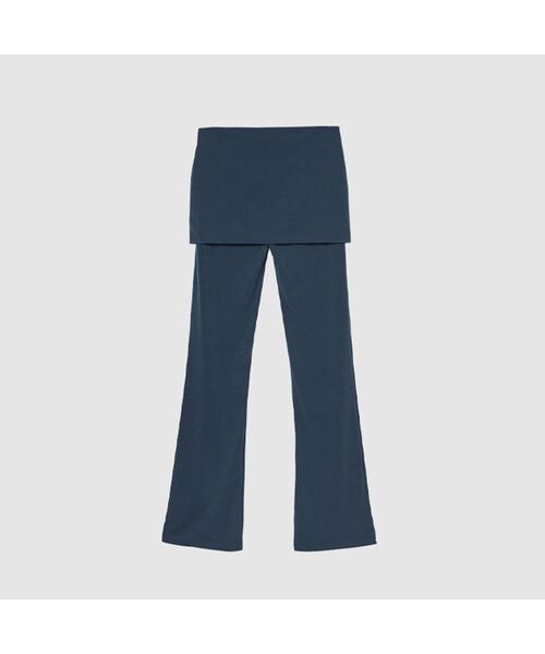 AENE(エイネ)の「フォールディッドブーツカットパンツ(ネイビー)(その他パンツ・レディース・ネイビー/ベージュ/ブラック・SMALL/MEDIUM)」の1枚目の写真